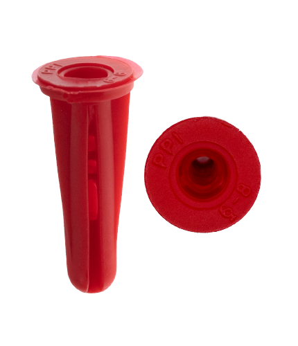CUL 39910 #10 HEX WASHER HEAD ANCHOR KIT RED (100 PIECES)